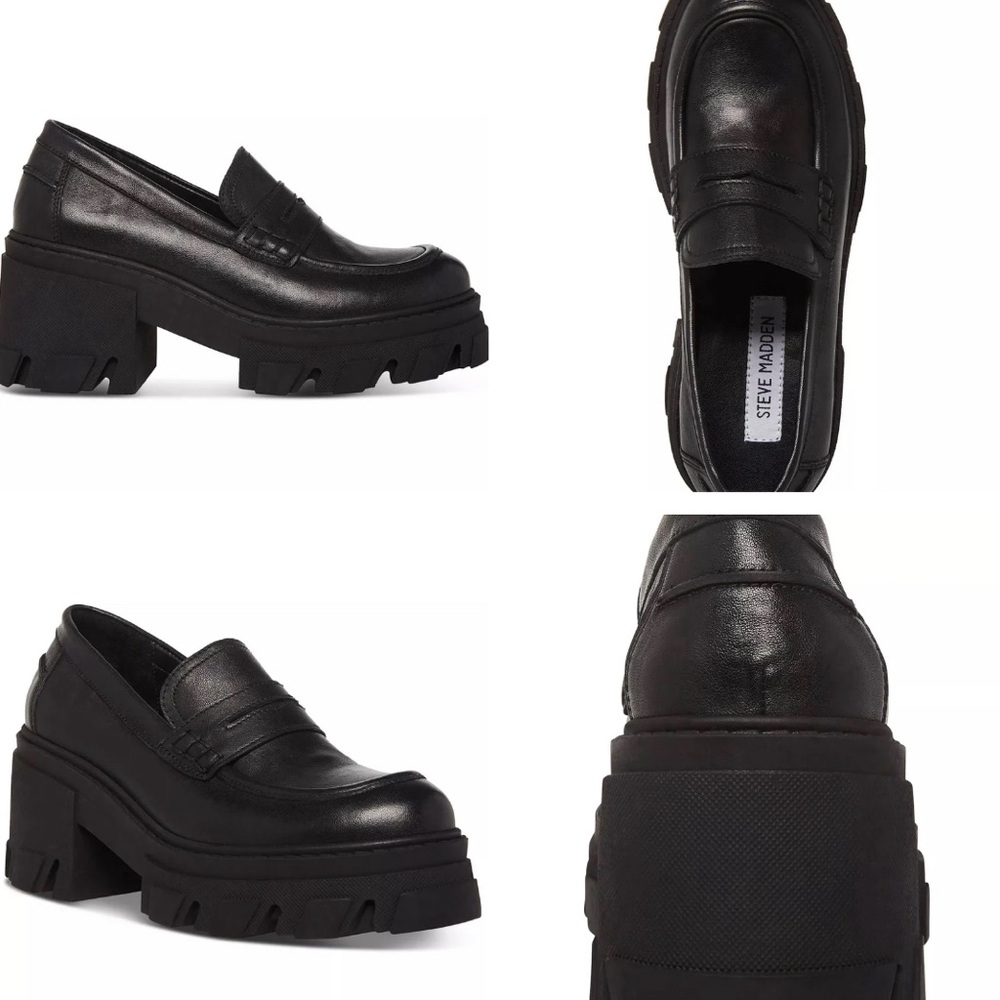 Steve Madden platform heel loafers